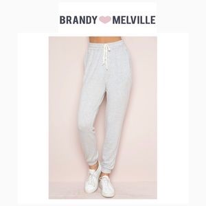 brandy melville rosa sweats <3 (flawed)